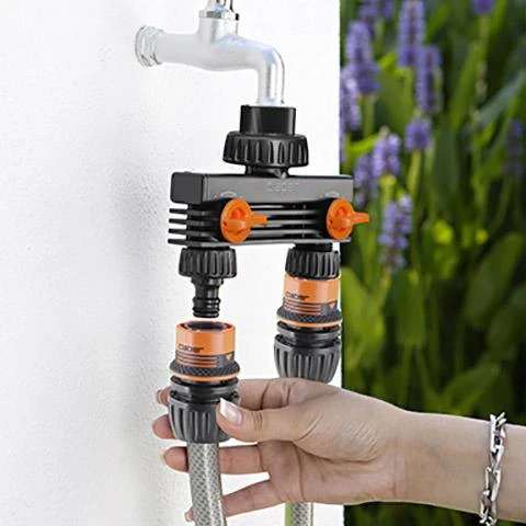 Claber Two-Way Tap Adapter - 8590 2 Claber Two-Way Tap Adapter - 8590 - Image 2