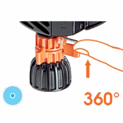 Claber Impact Tripod Sprinkler - 8709 6 Claber Impact Tripod Sprinkler - 8709 -Water Garden Kit 8709 ajustment 360