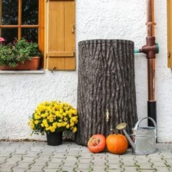 Evergreen Tree Trunk Water Butt 475 Litres -Water Garden Kit 9000580k