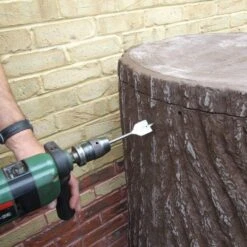 Evergreen Tree Trunk Water Butt 475 Litres -Water Garden Kit 9000580k fitting