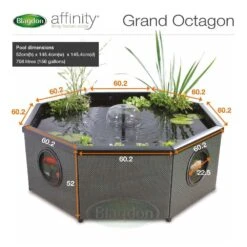 Blagdon Affinity Grand Octagon - Mocha Pond 6 Blagdon Affinity Grand Octagon - Mocha Pond -Water Garden Kit affinity grand octagon size