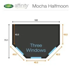 Blagdon Affinity Half Moon - Mocha Pond -Water Garden Kit affinity half moon size chart