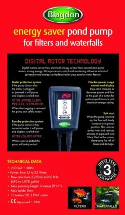 Blagdon Amphibious IQ Pond Pump 2250-4500 - 1056106 -Water Garden Kit amphib iq 2250 4500 2