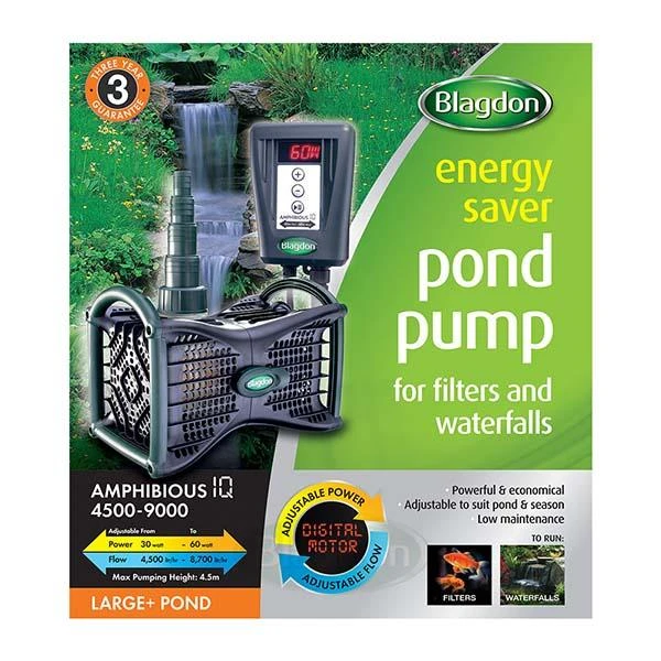 Blagdon Amphibious IQ Pond Pump 4500-9000 - 1056120 2 Blagdon Amphibious IQ Pond Pump 4500-9000 - 1056120 - Image 2