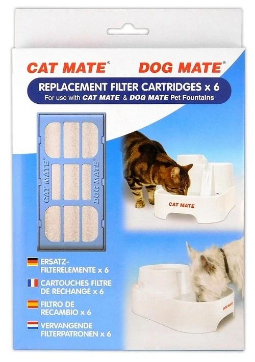 PET MATE Cat Mate Replacement Water Fountain Filters - 6 Pack 1 PET MATE Cat Mate Replacement Water Fountain Filters - 6 Pack