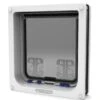 PET MATE Cat Mate Large White Cat Flap 4-Way Locking
