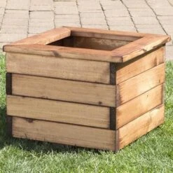 Charles Taylor Small Square Planter -Water Garden Kit charles taylor small square wood planter