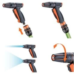 Claber Precision Hose Spray Gun - 9561 -Water Garden Kit claber 9561 precision hose spray gun