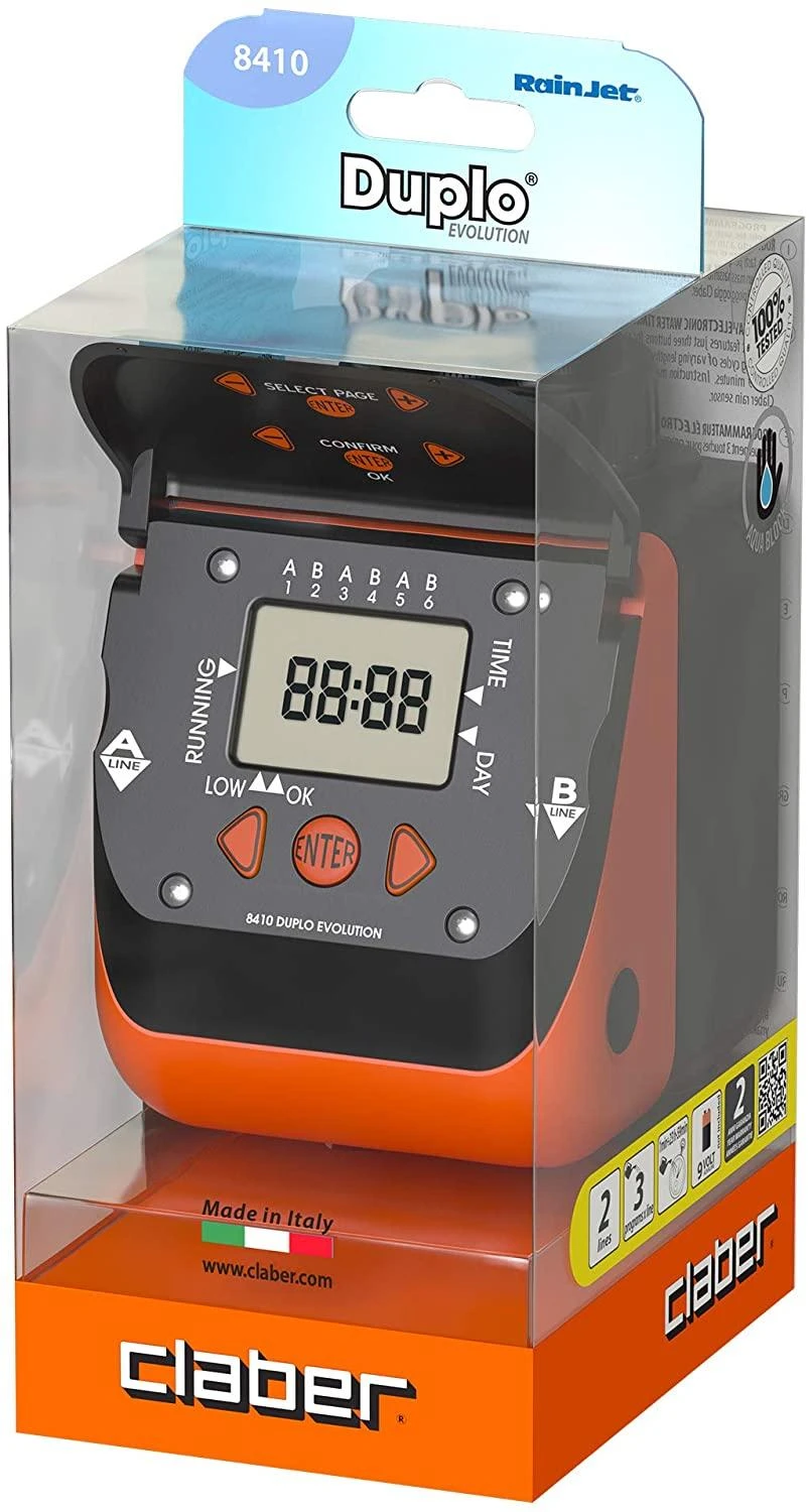 Claber 8410 Aquadue Duplo Water Timer 2 Claber 8410 Aquadue Duplo Water Timer - Image 2