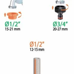 Claber Silver Elegant Plus 15m Hose Kit - 8845 -Water Garden Kit claber hose kit 8845