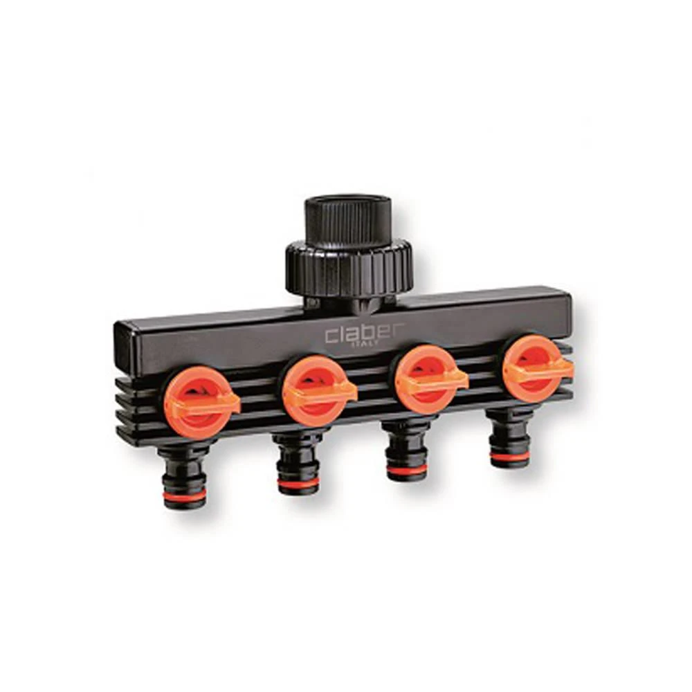 Claber 4 Outlet Tap Adaptor - 8580 1 Claber 4 Outlet Tap Adaptor - 8580