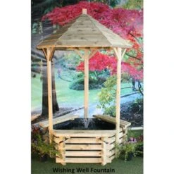 Norlog Wishing Well With Fountain -Water Garden Kit garden wishing well with fountain 26 liner easy build ki 3