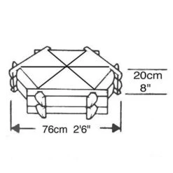Norlog Small Herb Wheel Planter -Water Garden Kit herb wheel small planter