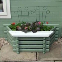 Norlog Flatback Planter -Water Garden Kit planter painted