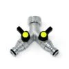 Garden Tap Splitter 2 Quick Connect Outlets