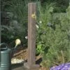 Garden Watering Post Walnut Wood Effect Standpipe
