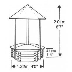 Norlog Wishing Well Planter -Water Garden Kit wishing well planter
